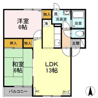ハイセレールフジ【1階】の間取り