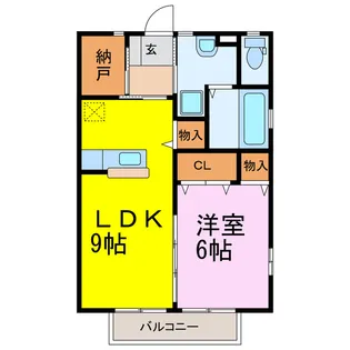 クーザA【1階】の間取り
