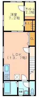 フィッツロイ【2階】の間取り