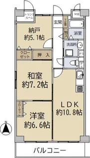ライブウエスト東山【1階】の間取り