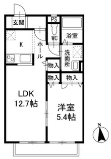 セブンスK【1階】の間取り