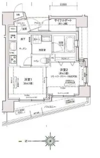 ティモーネ羽田エアポート【7階】の間取り