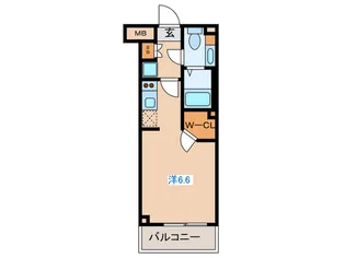 レジディア笹塚II【1階】の間取り