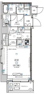 ディアレイシャス押上SKY VILLAGE【3階】の間取り