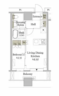 目黒MARCレジデンスタワー【4階】の間取り