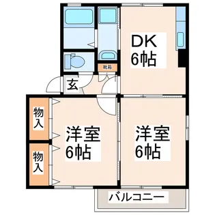 クレール花陵【2階】の間取り
