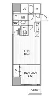 アーバンフラッツ池袋プレミアム【15階】の間取り