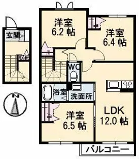 ぽてと C棟【2階】の間取り