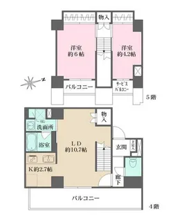 エトワール フルールの間取り