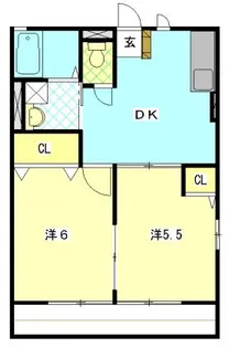 レオハイムA【1階】の間取り
