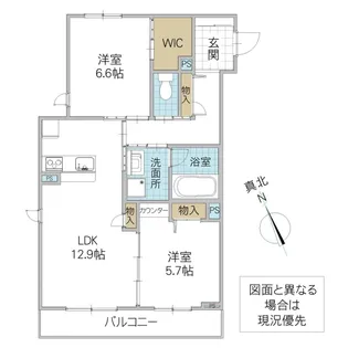 ELPIDA赤塚 B【1階】の間取り
