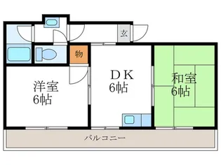 マンションサンライズ【3階】の間取り