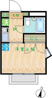 リヴィエール鶴牧【5階】の間取り