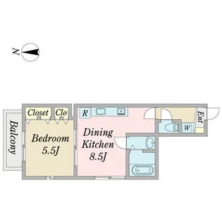 メゾン・ド・フロレゾン【6階】の間取り