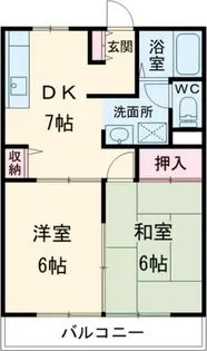 リバーサイド高田 A【2階】の間取り