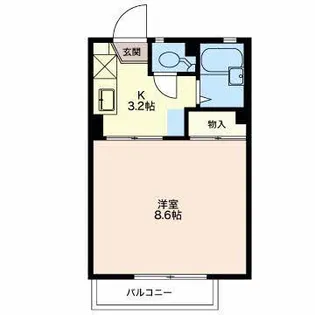 レーベン美里A【1階】の間取り