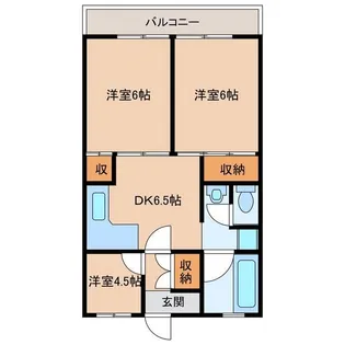 レジデンス飾磨【2階】の間取り