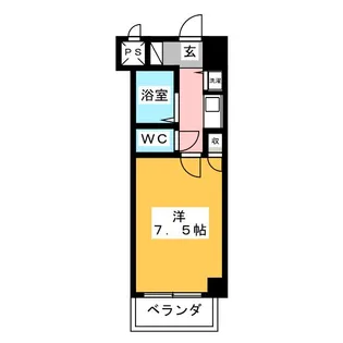 千早ベストビル【5階】の間取り