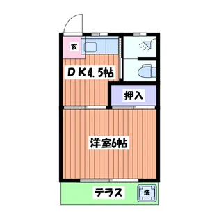 第一落合荘【1階】の間取り