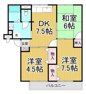シティコート西難波【1階】の間取り