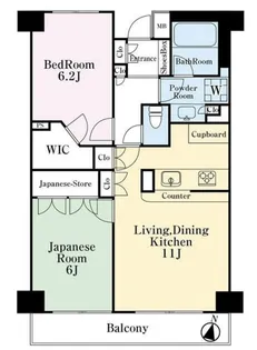 藤和シティホームズ桜木町【2階】の間取り