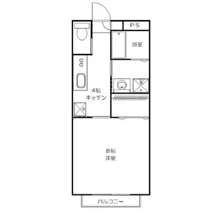グレイスコート吉岡東【2階】の間取り