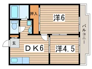 ジョイハイツ D【1階】の間取り