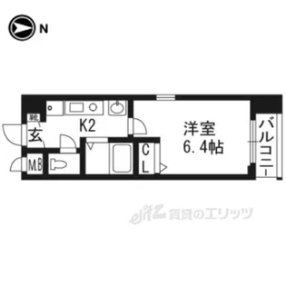 エイペックス京都新京極1【7階】の間取り