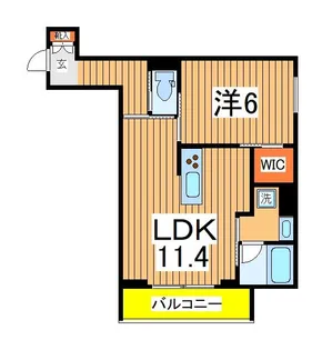 グラディエント若葉【3階】の間取り