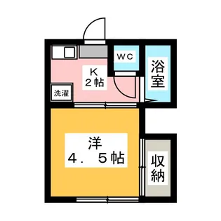ハウスタカシマB【1階】の間取り