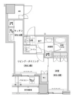 ウエストパークタワー池袋【10階】の間取り