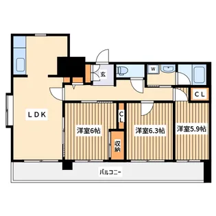 ブルーハイム【3階】の間取り