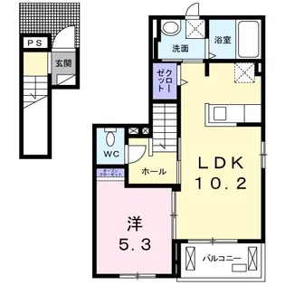 MAISON REEDPARK【2階】の間取り