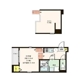 ハーモニーテラス栄II【2階】の間取り
