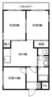 ラフォーレ飯倉【1階】の間取り