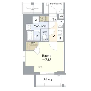 エスリード名古屋東別院【4階】の間取り
