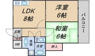 セランジュ豊中本町【5階】の間取り