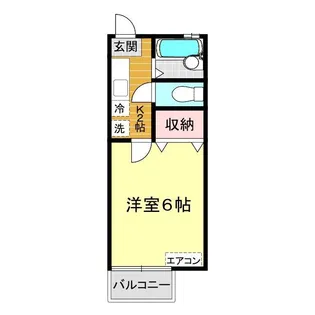 パーソンズ宮野B棟【1階】の間取り