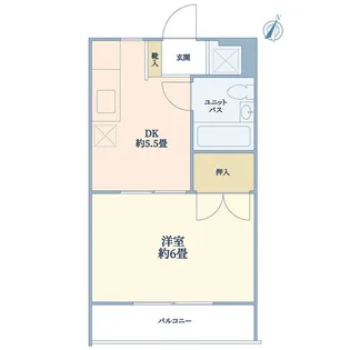 ル・ポール東白楽II【1階】の間取り