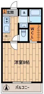 グリーンTAMAGAWA【1階】の間取り