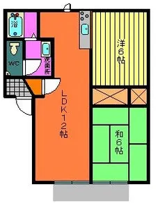 ロアールピュア【1階】の間取り