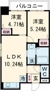 サムティ諏訪神社前【7階】の間取り