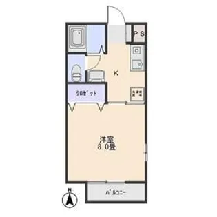 サニーハイツ中島A【1階】の間取り
