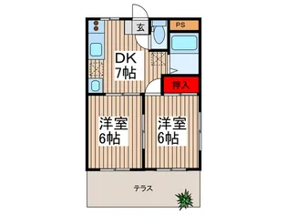 メゾン・ド・セ-ドル【2階】の間取り