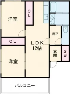 スプレム I【2階】の間取り