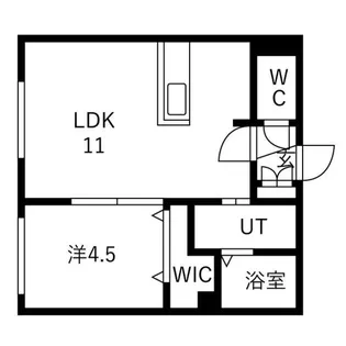 Alivis菊水【3階】の間取り