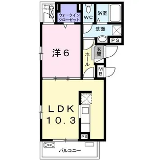ラフィナート扇【3階】の間取り