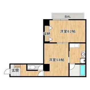 メゾンヒデックス【1階】の間取り