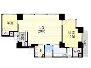 SHUNKI上本町【6階】の間取り
