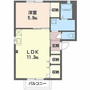 フォーレスNo.1【1階】の間取り